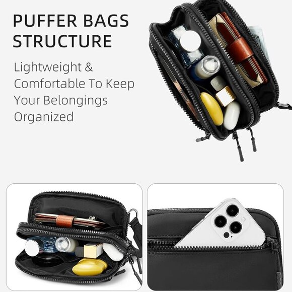 Small Crossbody Bags for Women Nylon with Adjustable Strap, Mini Crossbody Purse - Picture 5 of 7